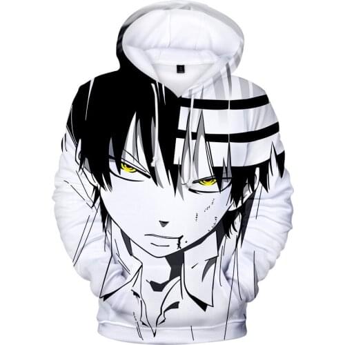 New Popular Mens Hoodie Soul eater Hoody Sweatshirt Good Quality Kids Anime hoodie soul eater 3D Printing Men/women Clothes