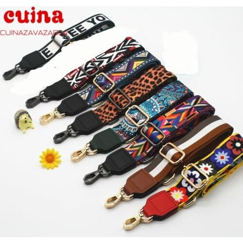 New Bag Straps Accessories Wide Shoulder Straps Female Cross Bag Bag Straps Replacement Straps Nylon Crossbody Bag Accessories