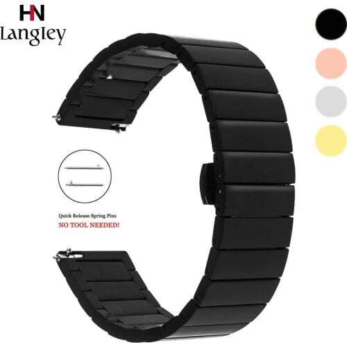 Stainless Steel Watchband For Huawei Watch1/B3/B5/GT 2 Pro Straps For Samsung Galaxy Watch 46 42mm Gear S3 S2 Band 16 18 20 22mm