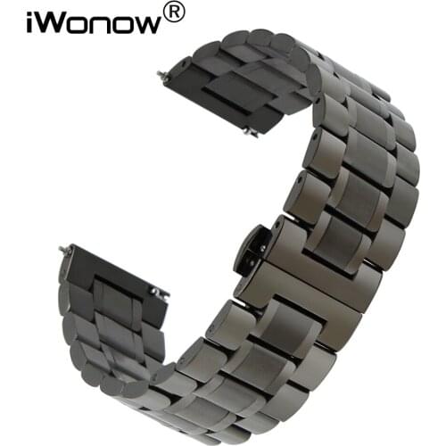 22mm Quick Release Stainless Steel Watchband for LG G Watch Urbane W150 Asus ZenWatch 1 2 Men WI500Q WI501Q Wrist Band Strap