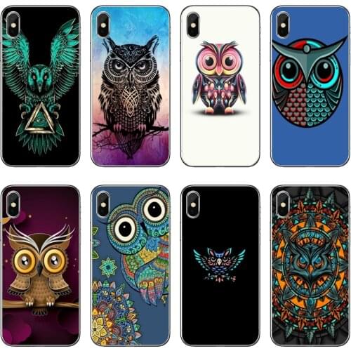 Animal Owl night Silicone Phone Case For Huawei P20 P30 P40 Pro P10 P9 Lite Y5 Y6 Y7 Y9 P Smart Plus 2018 2019
