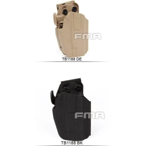 2019 New FMA Hunting GLS5 Glock Pouch Belt System for G17/22/37,HK45 M&P45 TB1188 BK DE