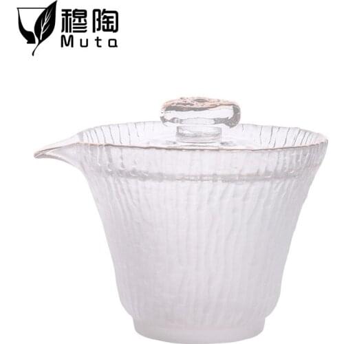 Glass cloud mist tea cup handmade tree pattern teacup hammer pattern male cup teacup Kung Fu tea tea bowl Phnom Penh lid bowl