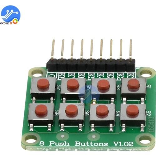 1Pcs Matrix 8 Keypad Keyboard Board Module 8 Button Tactile Switch for Arduino