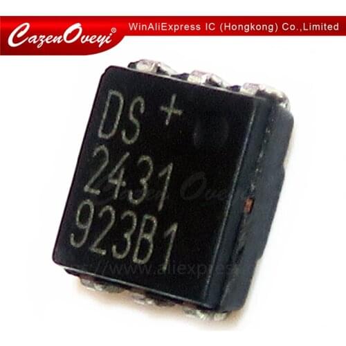 10pcs/lot DS2431 DS2431P+ DS2431P+TR SOJ6 1024-Bit 1-Wire EEPROM IC In Stock