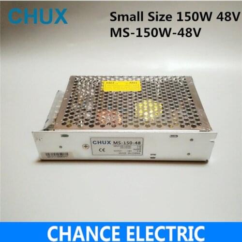 150W 48V 3.2A Small Volume Single Output Switching power supply for LED Strip light AC to DC(MS-150-48) free shipping