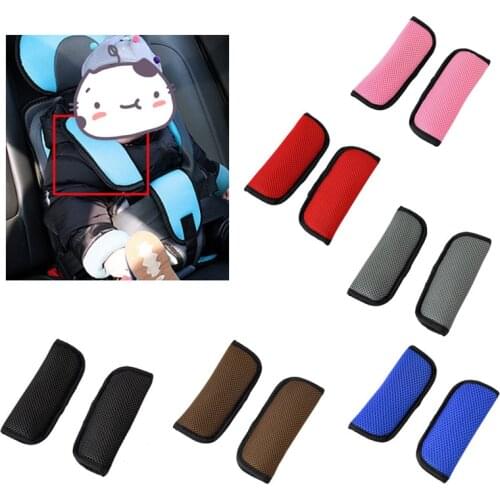 2pcs Car Baby Seat Belt Shoulder Cover Strap Belt Pad Child Seats Belts Harness Pritection Kids Interior Accessories
