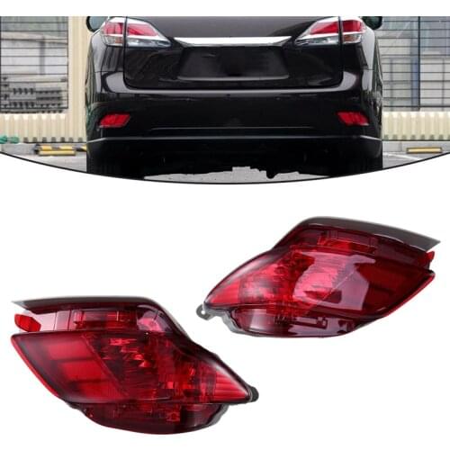 Car Red Rear Bumper Light Reflector Tail Lamp Warning Light Reflector Fog Lamp for Lexus RX350 RX450H 2010-2015
