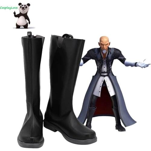 Kingdom Hearts Master Xehanort Black Shoes Cosplay Shoes Boots Custom Made CosplayLove