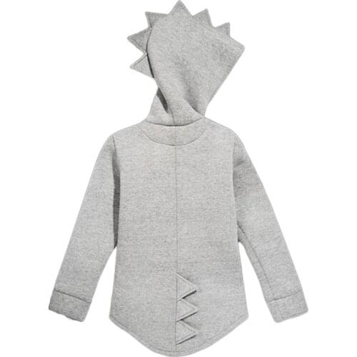 1-7T Boys Girls Hoodies Spring Autumn Outerwear Kids Dinosaur Hooded Sweatshirt Clothes Children Long Sleeve Pullover Tops Coat