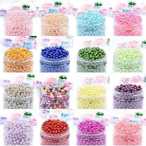 Dia 6mm Multi-Color No Hole Round High Quality ABS 3-10mm Mixsize Pearl Bead DIY Craft Fashion Jewelry Accessories Garment Beads