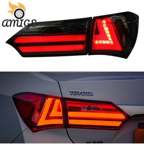 DNO Car LED Tail Light Taillight For Toyota Corolla 2014 2015 2016 Rear Fog Lamp Brake Reverse Turn Signal