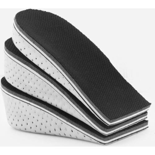 1 Pair Shoe Insoles Breathable Half Insole Heighten Heel Insert Sports Shoes Pad Cushion Unisex 2-4cm Height Increase Insoles