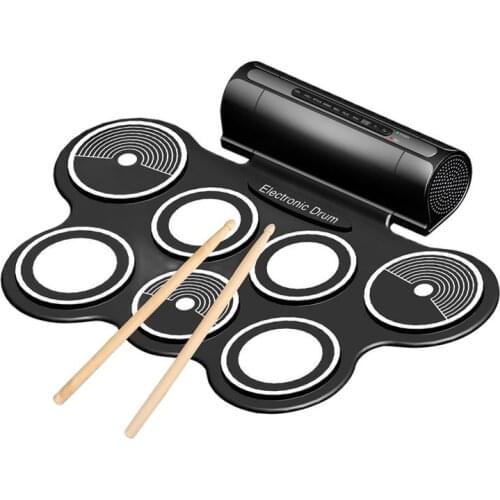 Electronic drum multi-function unisex new thick silicone tambourine