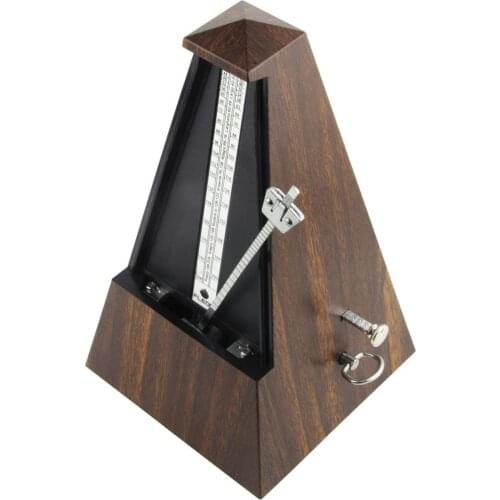 FLEOR Mechanical Metronome Plastic Wooden Teak Metronome for Musician Guitar Piano Drum Violin Track Beat Tempo