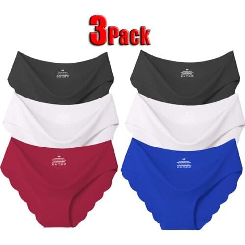 3Pack Seamless Panty Set Underwear Female Comfort Intimates Fashion Ladies Low-Rise Briefs Panties Women Sexy Lingerie