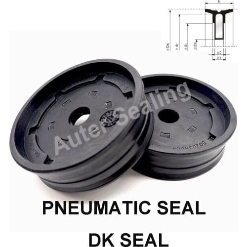 DK 40x10x20x32x18x7x5 Buit-UP Piston Seal Pneumatic / Hydraulic cylinder components the double-acting part