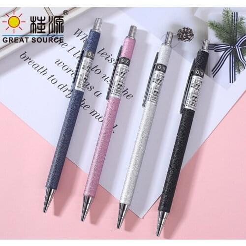 Metal Case Automatic pencil Student Automatic Pencil 0.5mm Pencil Lead 0.7mm Propelling Pencil (150PCS)