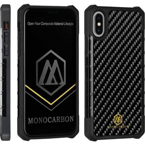 MONOCARBON Anti Knock Carbon Fiber Case for iPhone 7 8 7 Plus 8 Plus Case Drop Tested