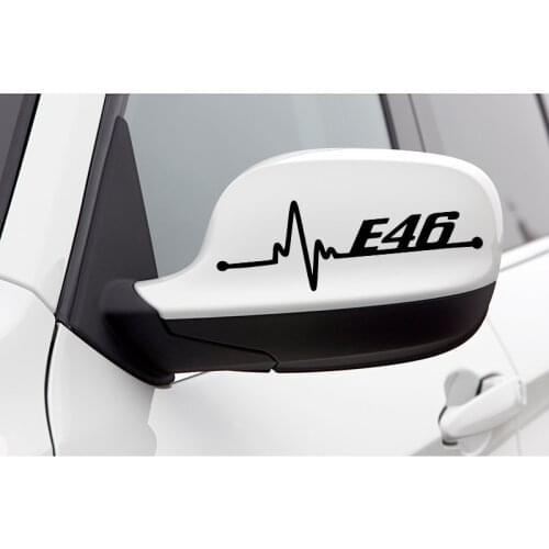 RuleMylife Heartbeat Lifeline BMW E46 Car Stickers Decal Anime Cute Car Accessories Decoration Pegatinas Para Coche