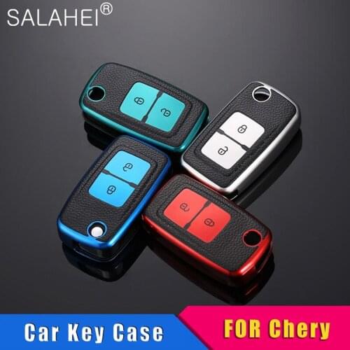 New TPU Anti-lost Number Plate Car Folding Key Case Cover Protector For Chery Cowin Easter Fengyun 2 A1 A3 A5 Fulwin Tiggo E5 A1