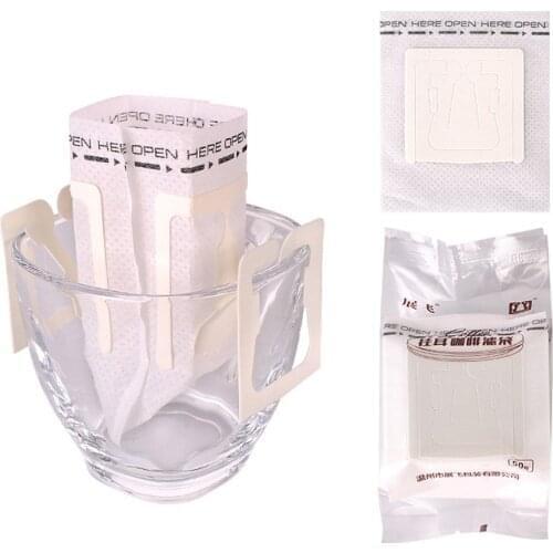 100Pcs Portable Hanging Ear Drip Coffee Disposable Coffee Filter Bags Coffee Accessories For Travel Kitchen Office
