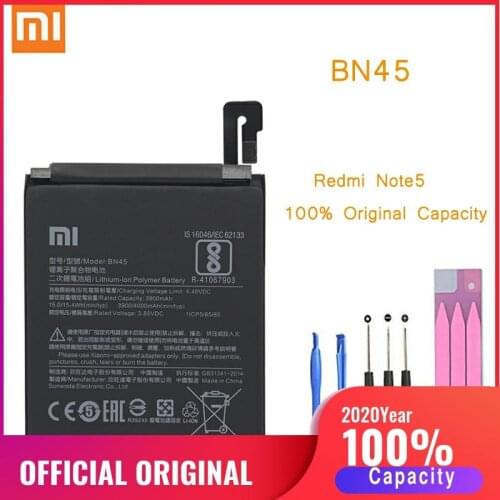 Original Phone Battery for Redmi Note 5 Battery Xiaomi hongmi Note5 Pro BN45 Replacement Batteries Xiomi hongmi bateria