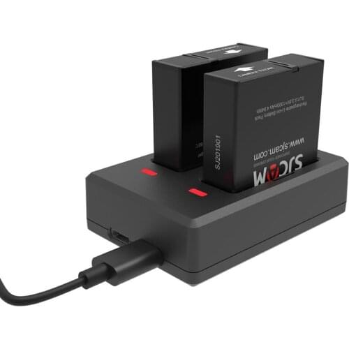 SJCAM SJ9/SJ10 Universal Battery (2x Batteries + Charger) 1300mAh Rechargeable Li-ion Battery for SJCAM SJ9/SJ10 Series Camera