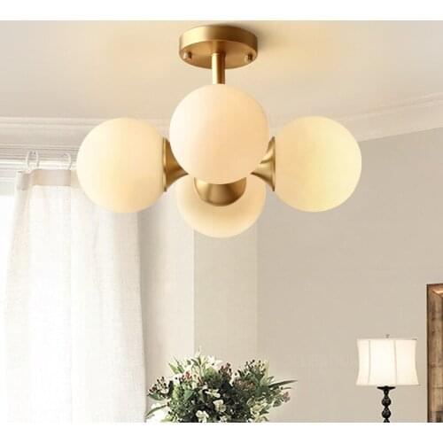 Modern LED pendant lighting Nordic deco luminaires Glass Ball fixture living room hanging lights bedroom suspended lamps