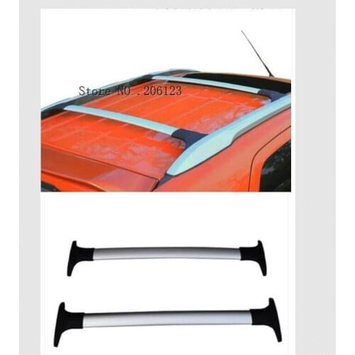 Car Styling For Ford Ecosport 2013 2014-2016 2017 Aluminum Alloy Side Bars Cross Rails Roof Rack Luggage Carrier Rack 2Pcs