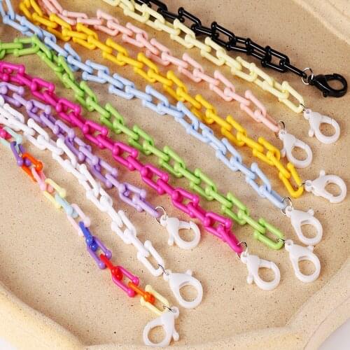 U-shaped Chain Buckle Macarons Color Buckle Diy Mask Chain Simple Glasses Chain Resin Anti-skid Decorative Chain Wholesale