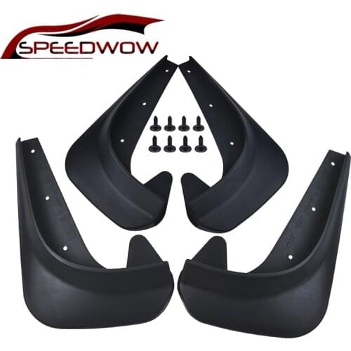 SPEEDWOW 4pcs Universal Car Front Rear Mud Flaps Mudflaps Splash Guards Car Mudflaps Mud Flaps Flap Car Accessories