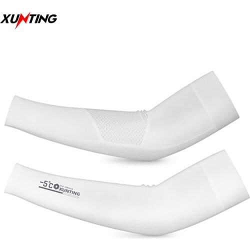 Xunting Cycling Arm Bicycle Sleeves UV Protection Running Cycling Sleeves Sunscreen Arm Warmer Sun Bicycle Arm Sleeves Equipment