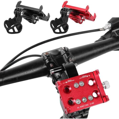 GUB G99 Bicycle Phone Holder Width 55-100mm Aluminum Alloy Mobile Phone Navigation Bracket Camera Holder for Bike Motorbicycle
