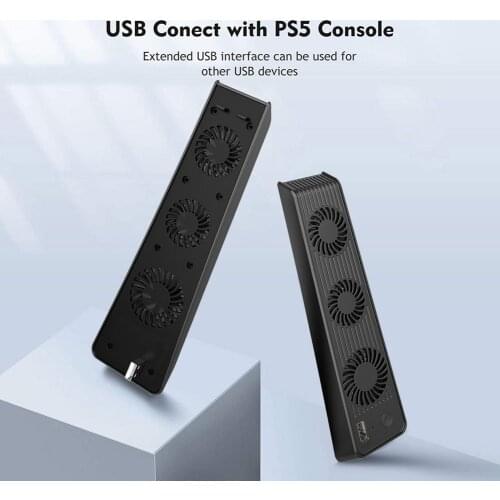 USB Port PS5 Console Cooling Fan PS5 Game Console Universal 3 Cooling Fan Plug And Play Silent Cooling Fan
