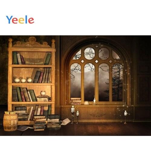 Vintage Retro Room Interior Window Bookshelf Baby Portrait Backdrop Photography Backdrops Vinyl Background For Photo Studio
