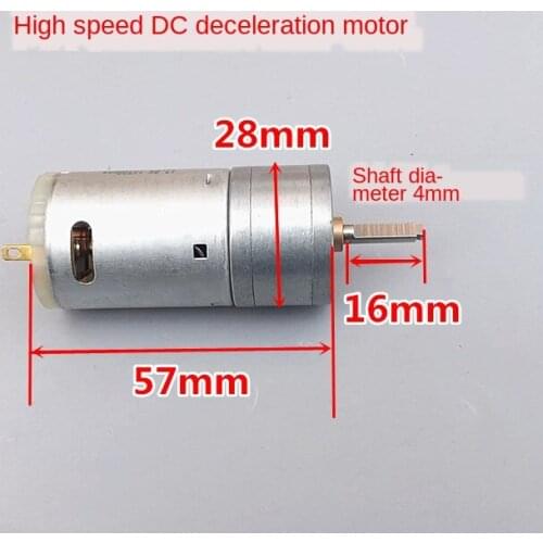 DC12V High Speed Motor Retarding Device 385 DC Forward And Reverse Motor 28mm All-Metal Gear Reducer Motor