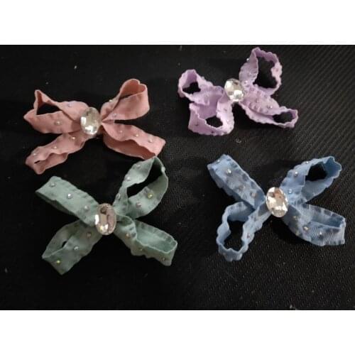 Pet hairpin bow Teddy Yorkshire Maltese pet dog hairpin hair accessories 20pcs/lot