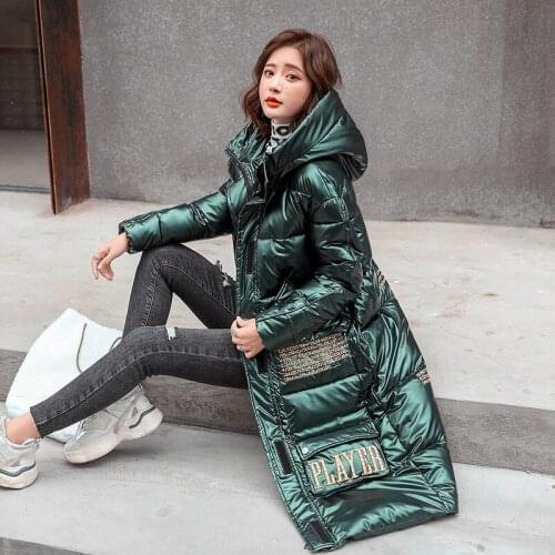 Women Winter Jacket 2020 New Female Keep Warm Down Cotton Jacket Long Fashion Coat Women Parkas Casual Tops A325