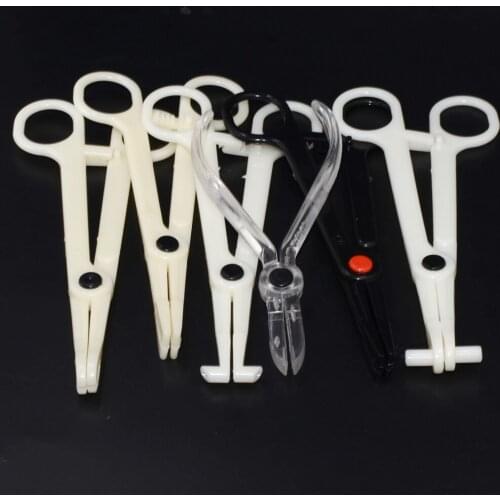 1PC Acrylic Body Piercing Clamp Ear Lip Navel Nose Round Open Septum Piercing Forceps Plier Clamp Body Jewelry Tool