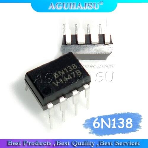 10PCS 6N138 DIP8 DIP photoelectric coupler new and original