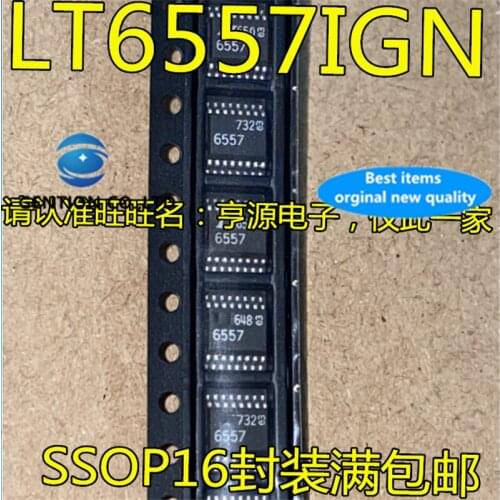 2Pcs LT6557IGN LT6557CGN LT6557 Silkscreen 6557 SSOP-16 in stock 100% new and original