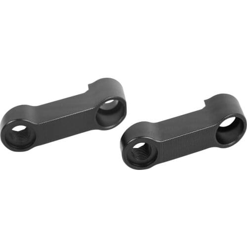 2pcs Motorcycle Mirror Risers Aluminum Motorbike Rearview Mirror Extenders M10 Applicable the Vast Majority of Motorcycles