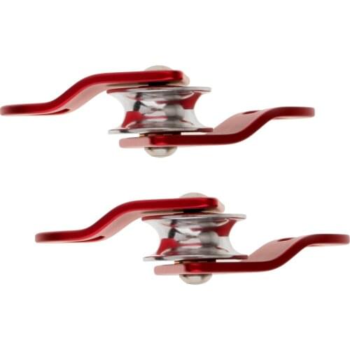 2x 20KN General Purpose Mobile Pulley Downhill Tree Rock Climbing Arborist