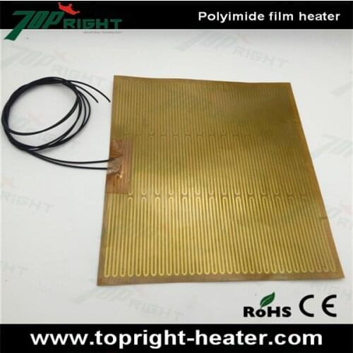 350mm x 350mm 220v 200w polyimide film heater, kapton heating element