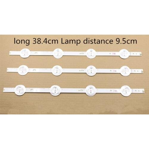 50PCS/4 LEDs lamp concave hole spacing 95mm 3V concave mirror general TV LCD TV backlight strip 2015_65inch lamp bar
