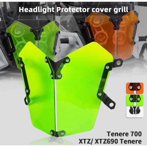 Motorcycle Acrylic Headlight Protector Guard Lense Cover Accessories For Yamaha Tenere 700 TENERE 700 Tenere700 2019 2020 2021