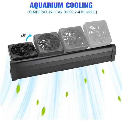 Aquarium Fan Aquarium Chillers Cooling Fan System for Salt Fresh Water Aquarium Fish Tank Temperature Control Cooling