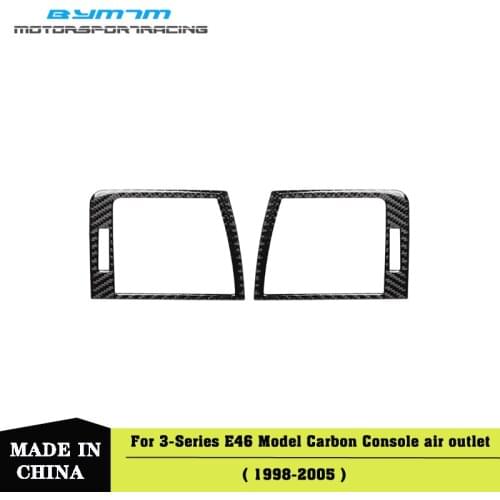 Real Carbon fiber Car left and right air outlets Auto interior Car accessories For BMW 3 Series E46