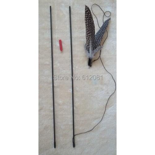 Free shipping Handmade Pearl Bird Feathers Funny Cat Stick Interactive Cat Toy Funny Cat Tod 20pcs/lot
